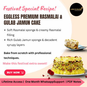 Eggless Rasmalai & Gulab Jamun Cake Online Course