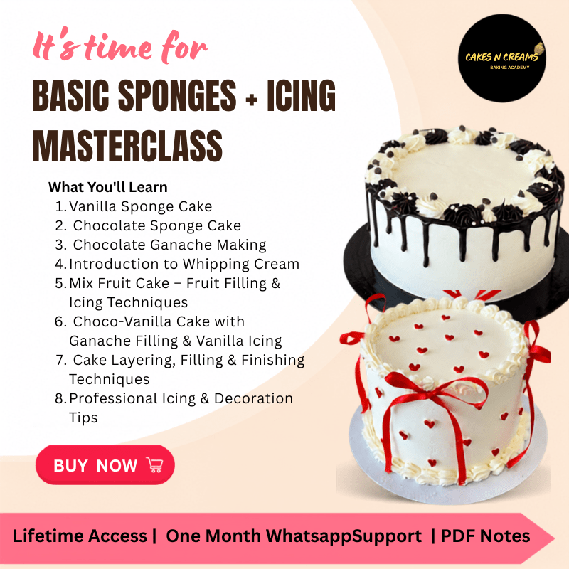 Basic Sponges + Icing Masterclass